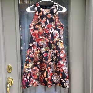 Anthropologie Leifsdottir floral brocade dress